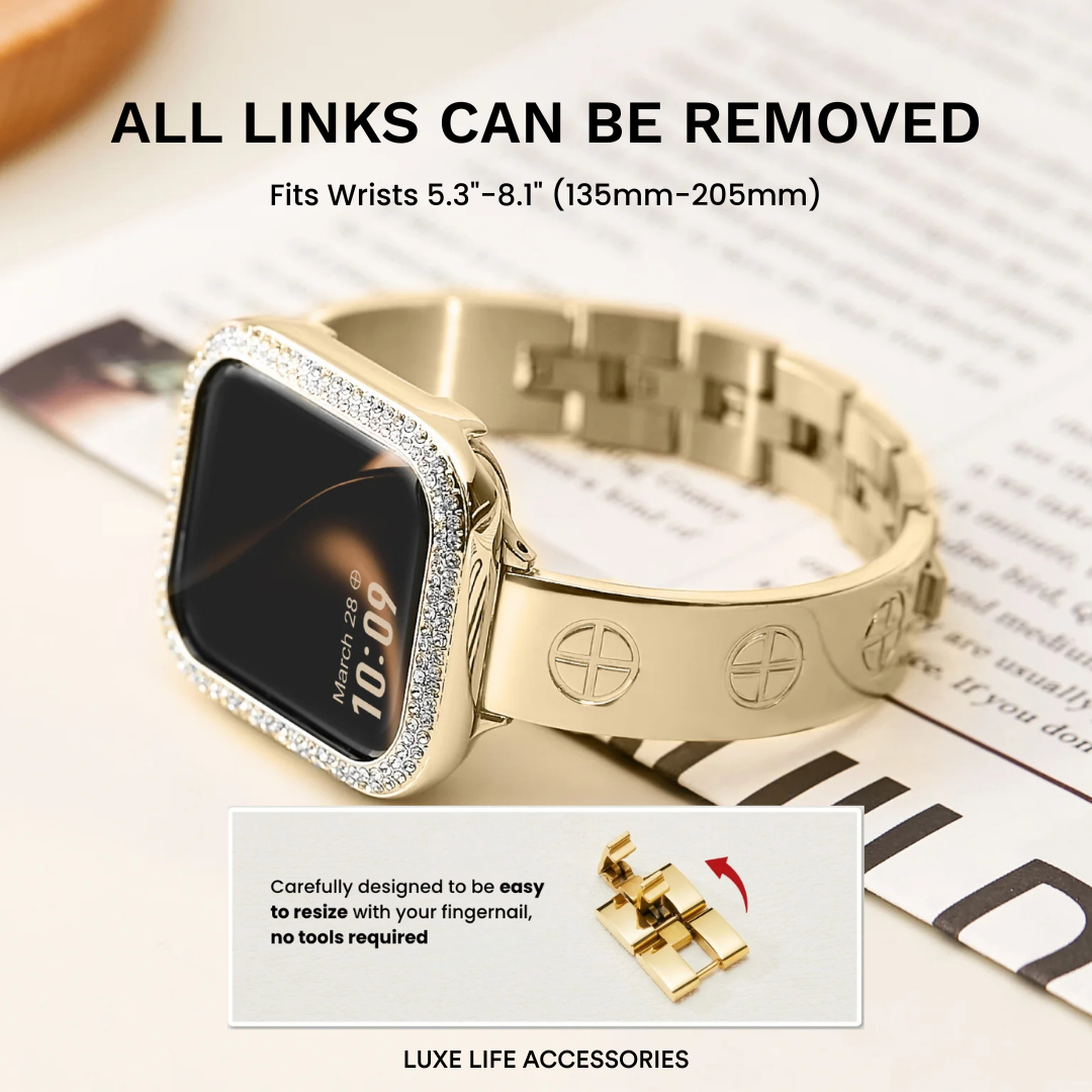 LUCKY 18k Gold Plated Apple Watch Band