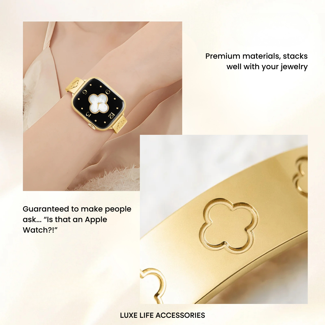 LUCKY 18k Gold Plated Apple Watch Band