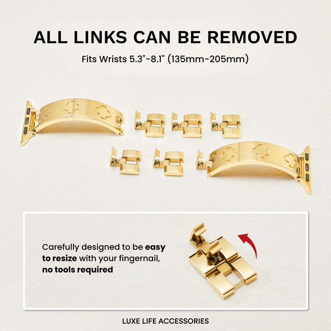 LUCKY 18k Gold Plated Apple Watch Band