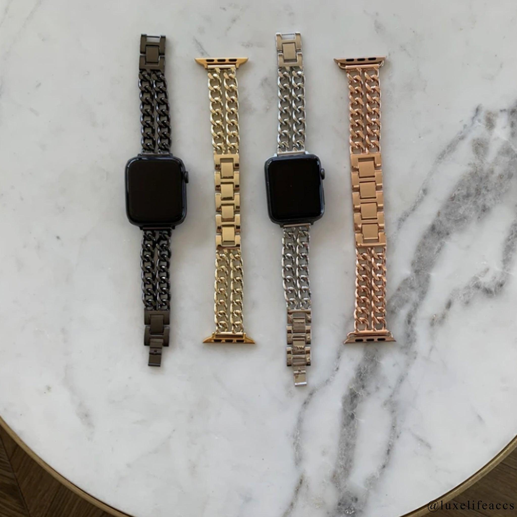 PHOENIX Double Chain Apple Watch Strap - Luxe Life Accessories