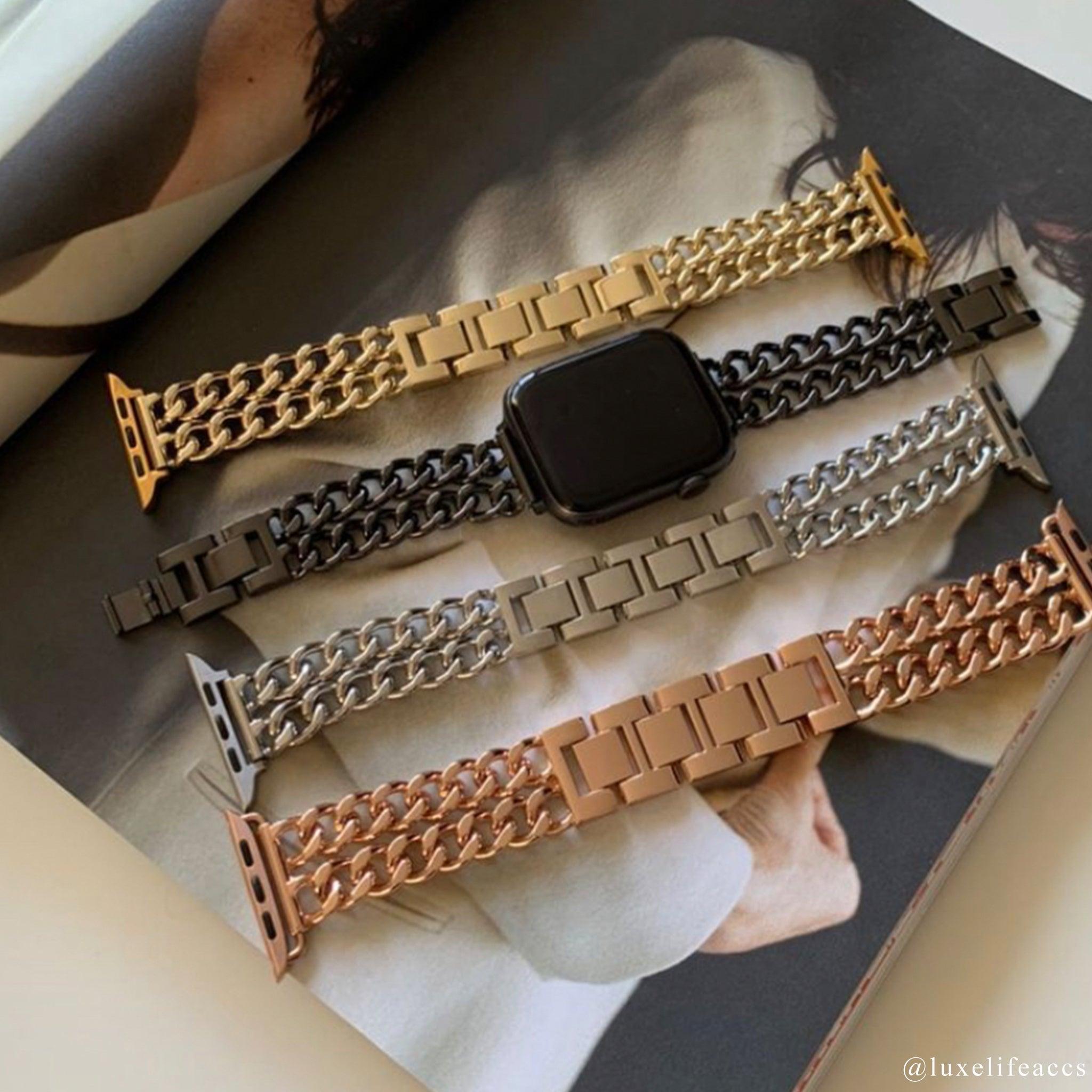 PHOENIX Double Chain Apple Watch Strap - Luxe Life Accessories