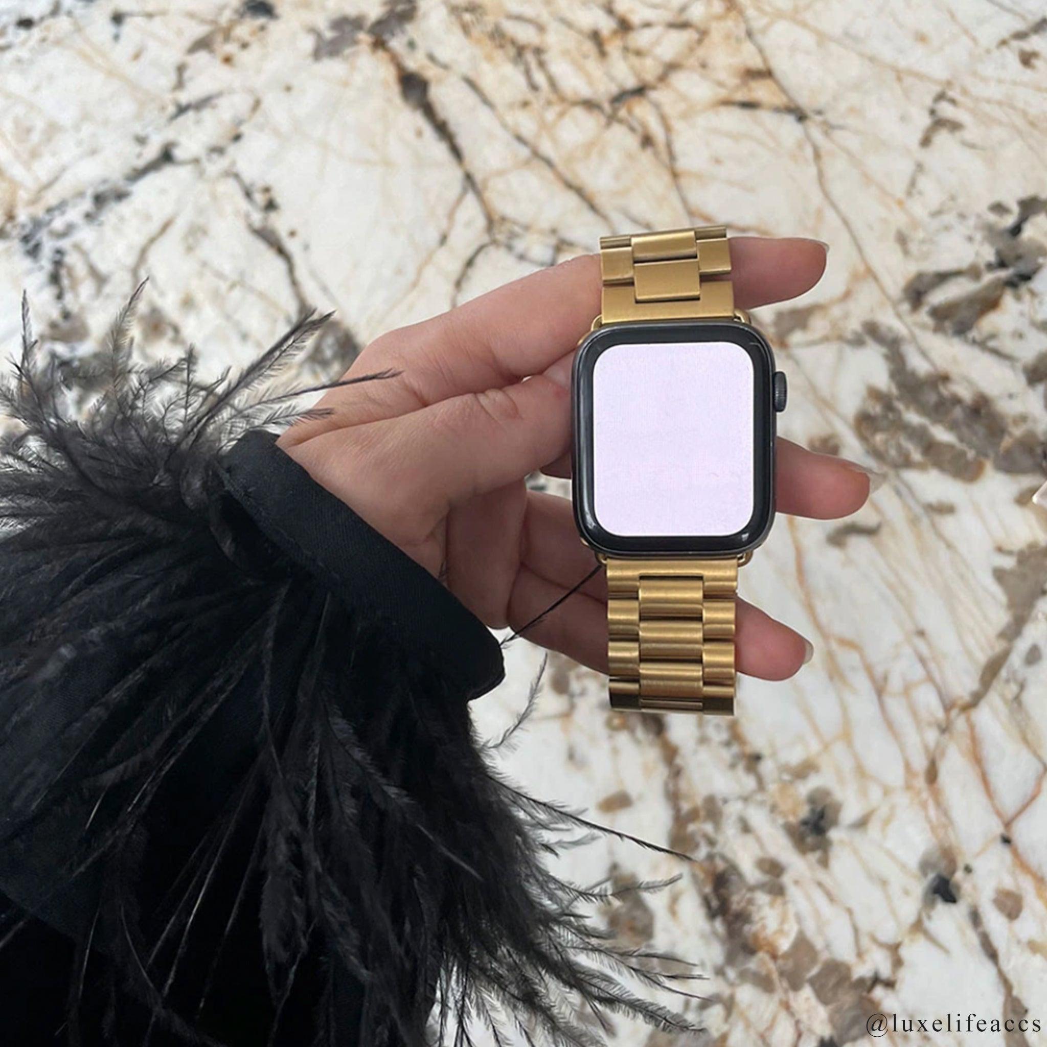 AXEL Classic Stainless Steel Apple Watch Band & Cover - Luxe Life Accessories