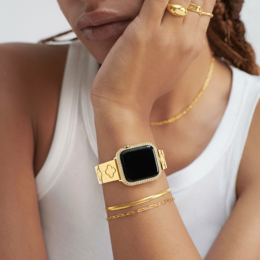 LUCKY 18k Gold Apple Watch Band