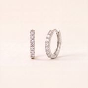 Birthstone Huggie Hoops