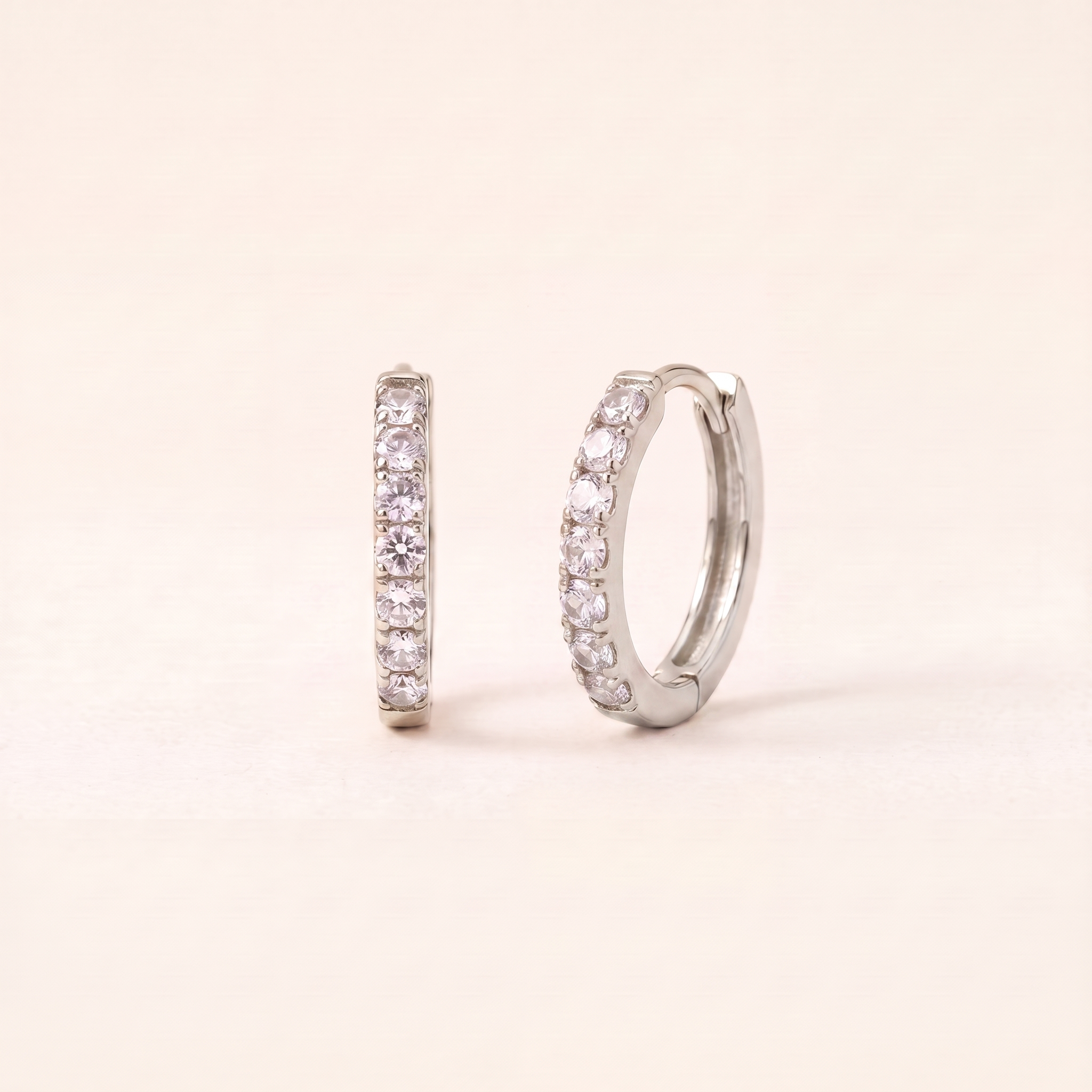 Birthstone Huggie Hoops