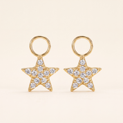 STAR Huggie Hoop Charms