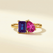 Toi & Moi Birthstone Ring