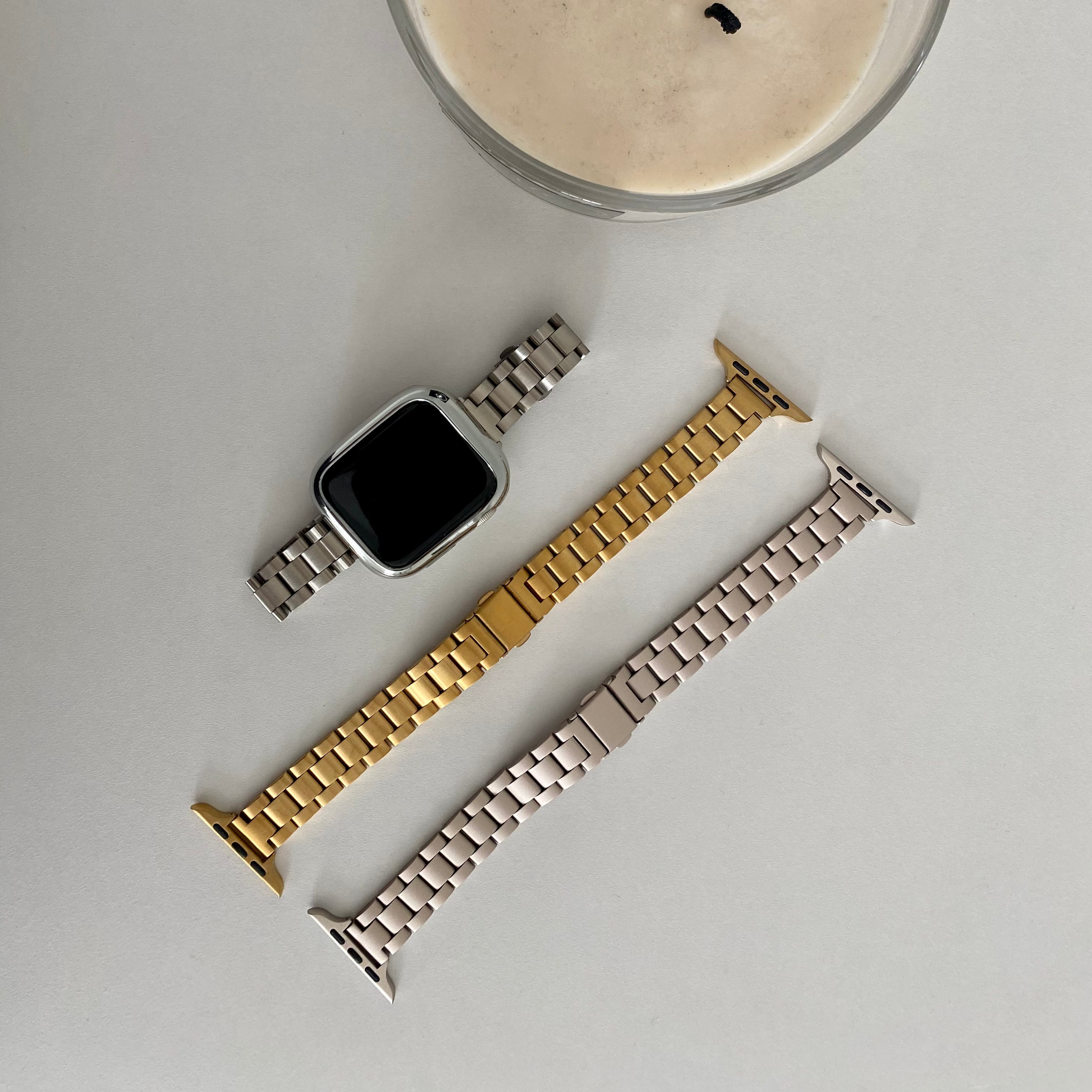 QUINN Thinner Stainless Steel Apple Watch Band