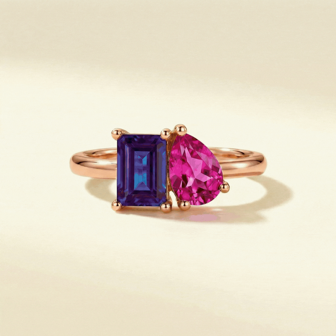 Toi & Moi Birthstone Ring