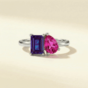 Toi & Moi Birthstone Ring