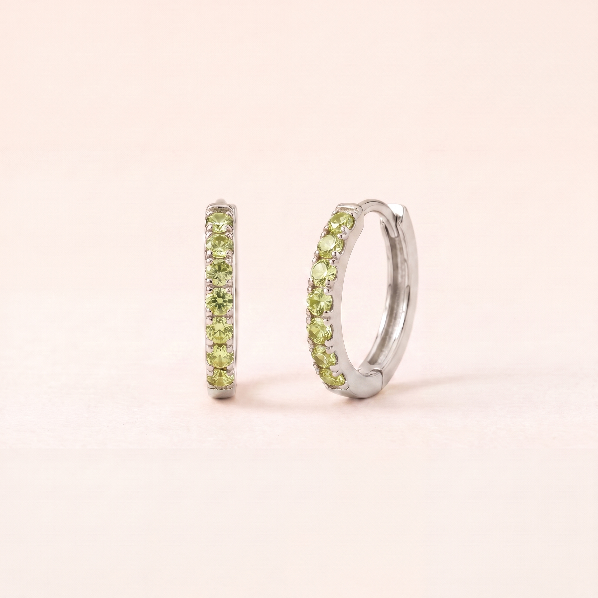 Birthstone Huggie Hoops