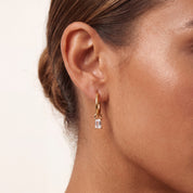 Baguette Hoop Charm