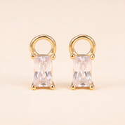 Baguette Hoop Charm