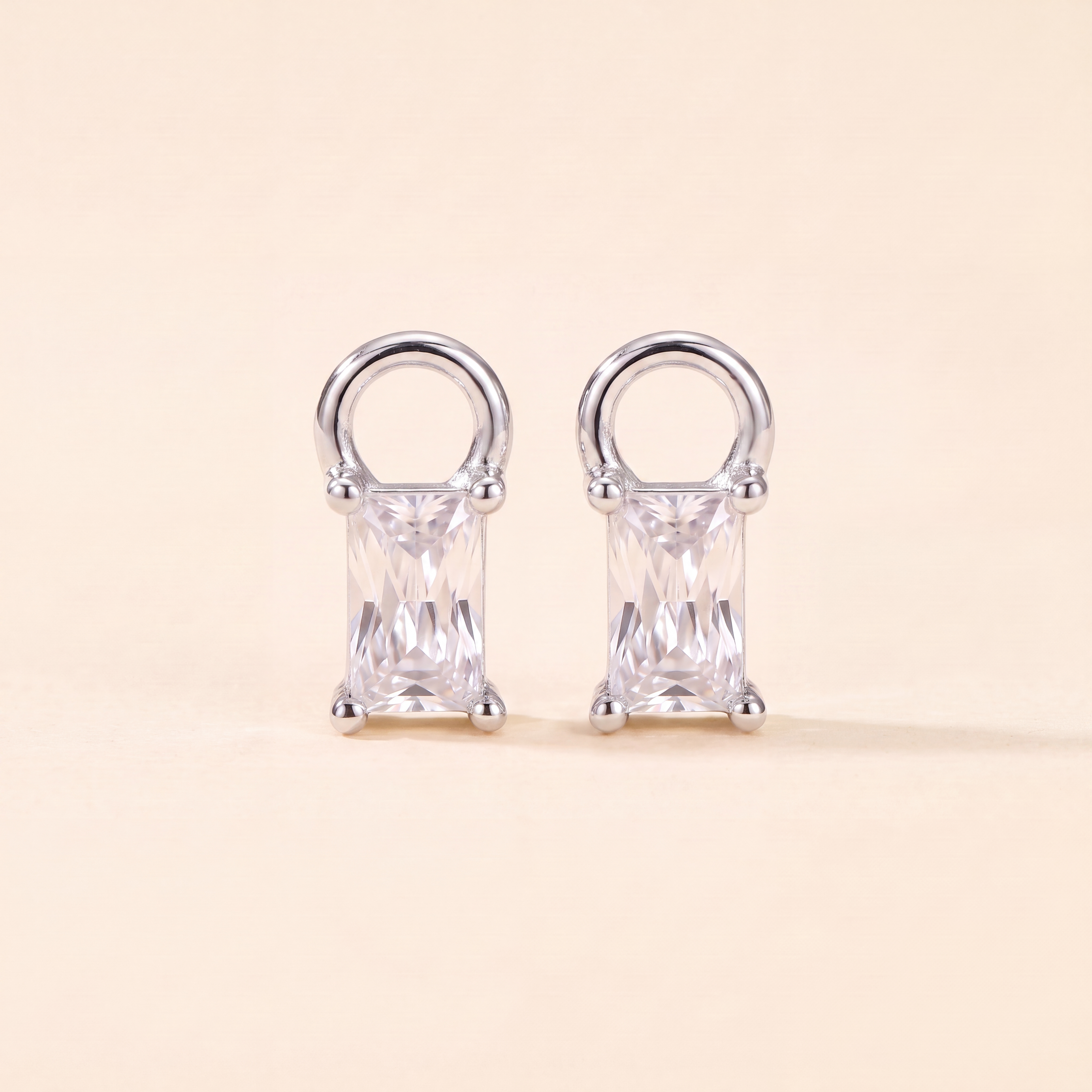 Baguette Hoop Charm