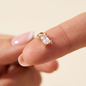 Baguette Hoop Charm