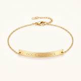 GOD IS IN CONTROL Bar Bracelet