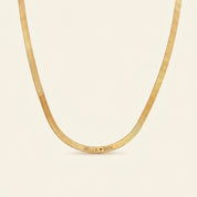 Engraved Herringbone Necklace