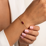 BIRTHSTONE Bar Bracelet