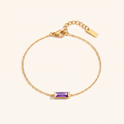 BIRTHSTONE Bar Bracelet