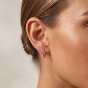 Birthstone Huggie Hoops