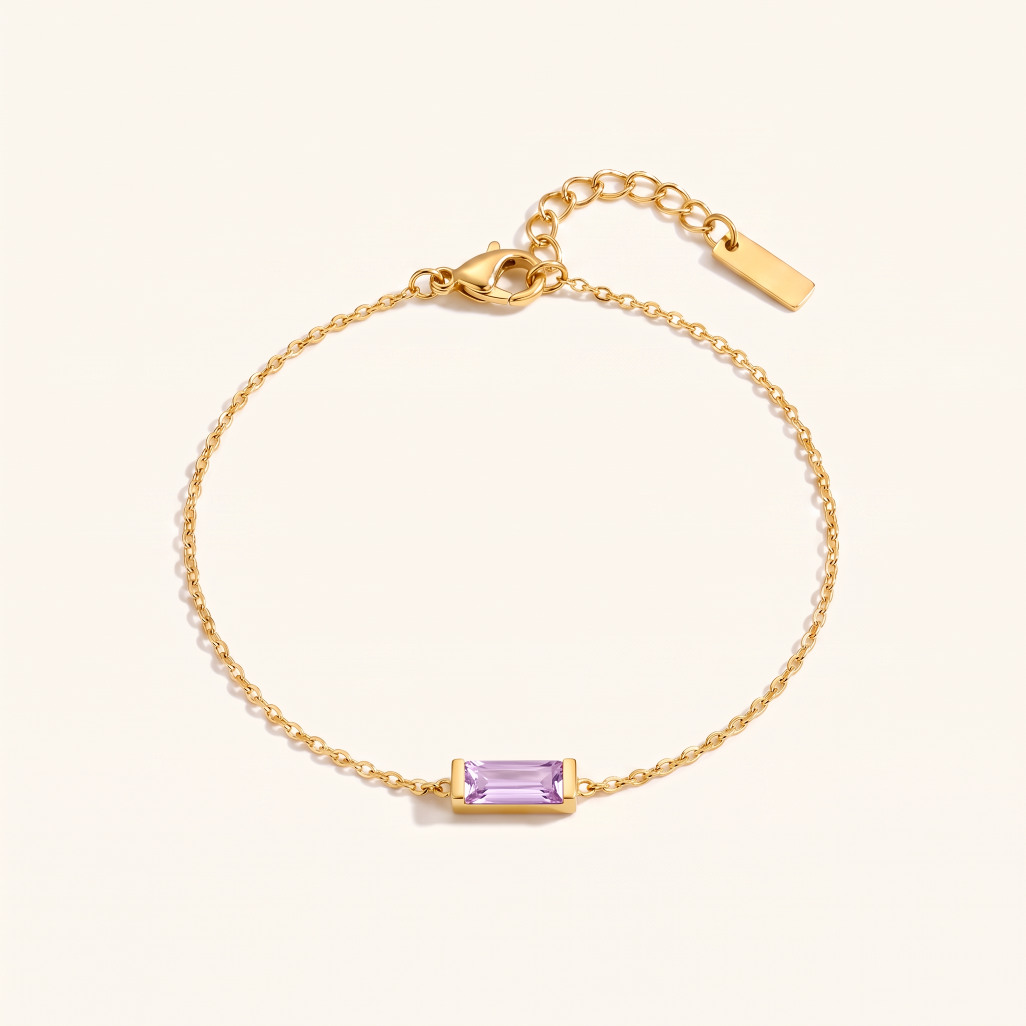 BIRTHSTONE Bar Bracelet