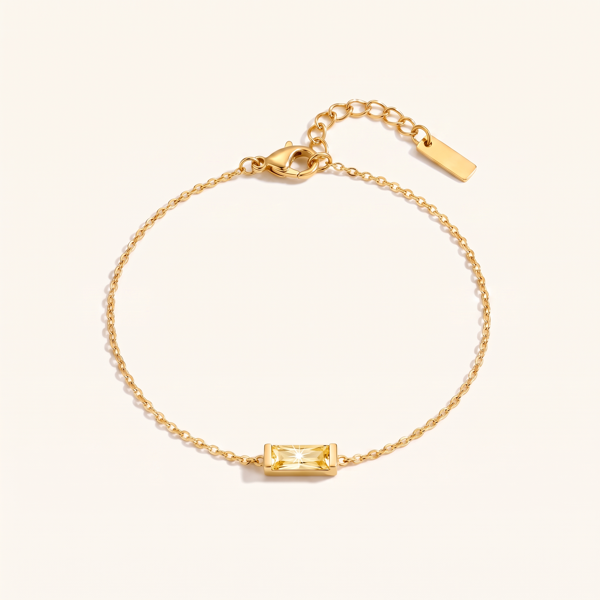 BIRTHSTONE Bar Bracelet