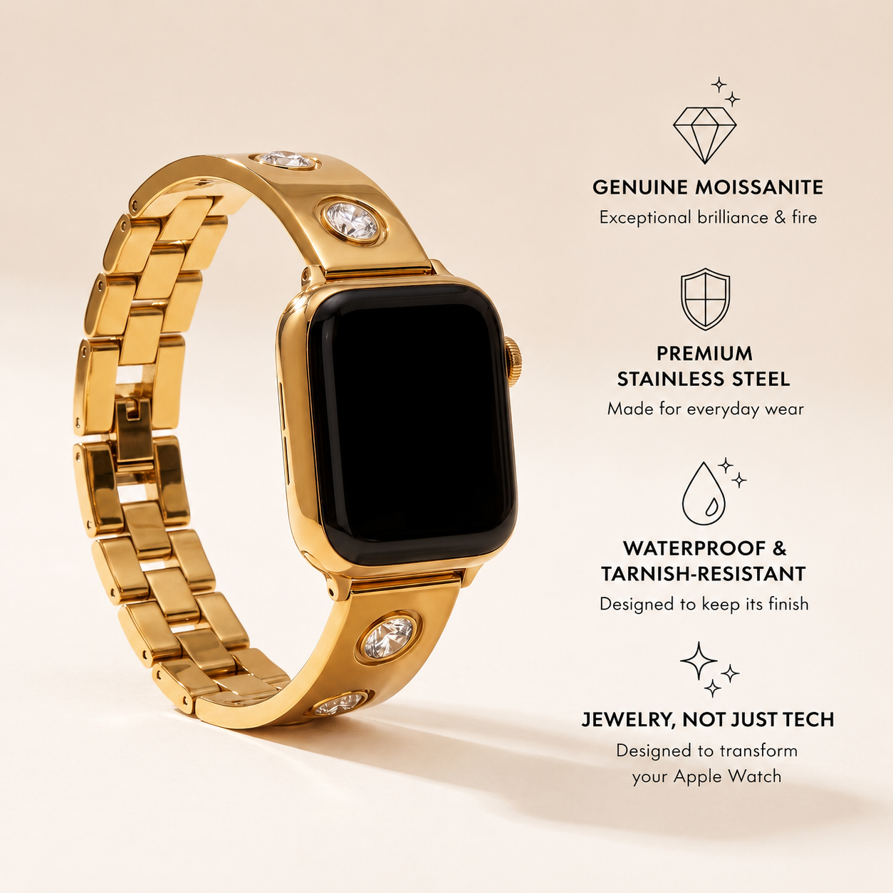 CELESTE Moissanite Apple Watch Band