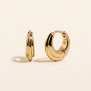 Chunky Ripple Huggie Hoops