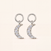 CRESCENT Huggie Hoop Charms