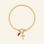 CHOSEN Cross Charm Bracelet