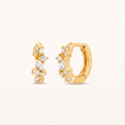 Confetti Crystal Huggie Hoops