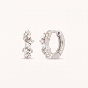 Confetti Crystal Huggie Hoops