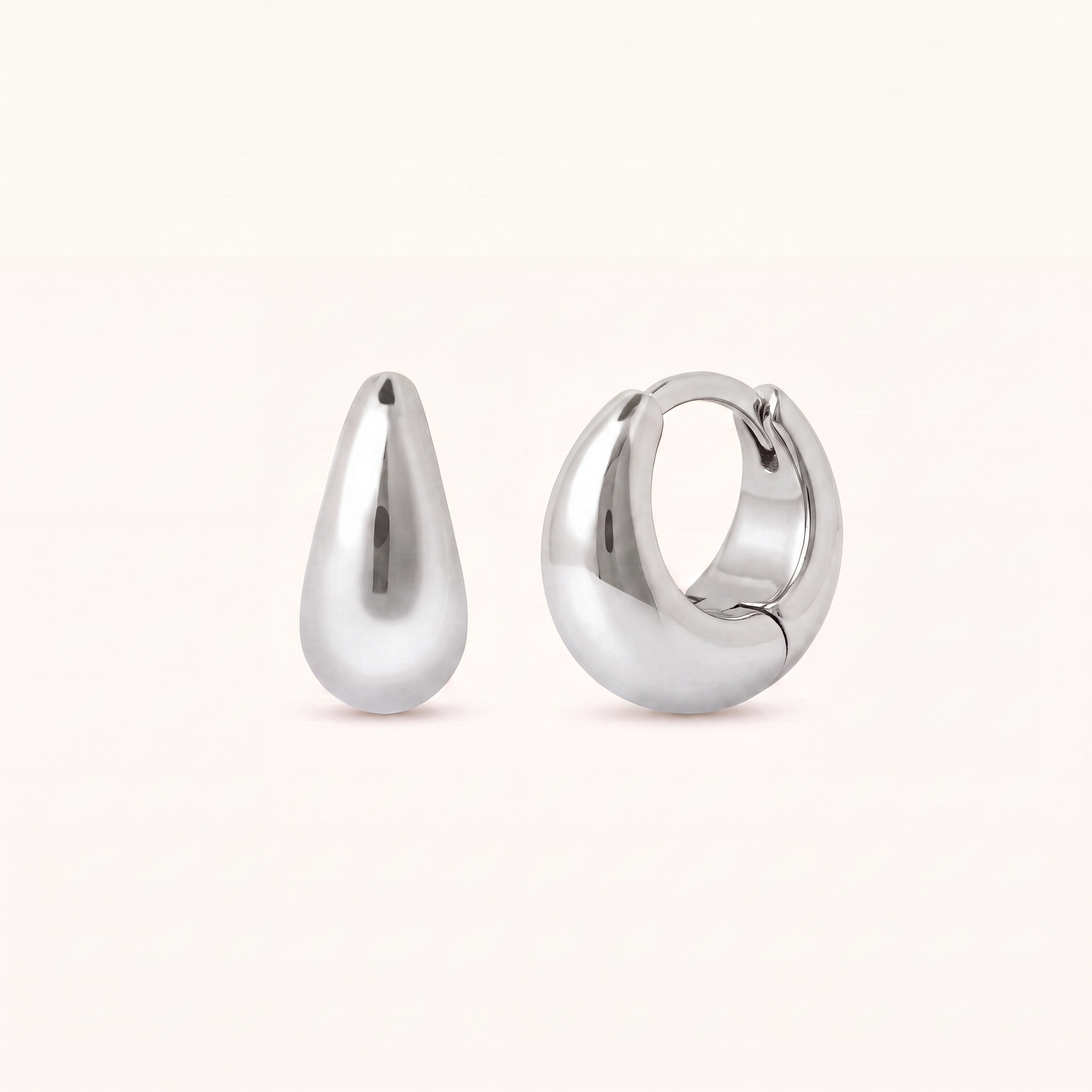 Dome Huggie Hoops
