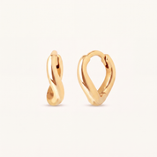 Twist Huggie Hoops