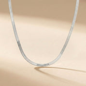 Engraved Herringbone Necklace
