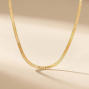 Engraved Herringbone Necklace
