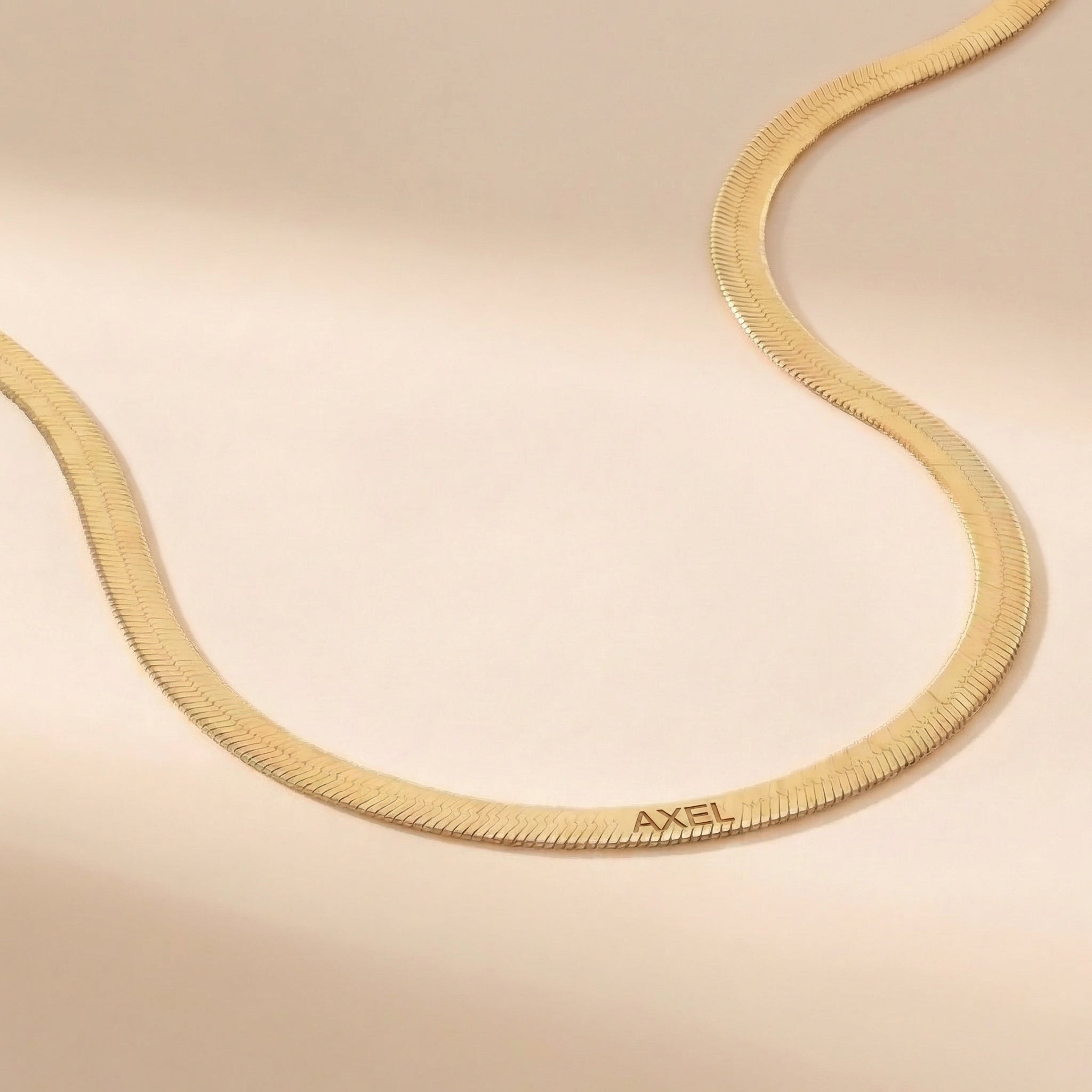 Engraved Herringbone Necklace