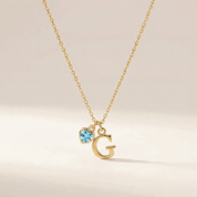 Inital Birthstone Necklace