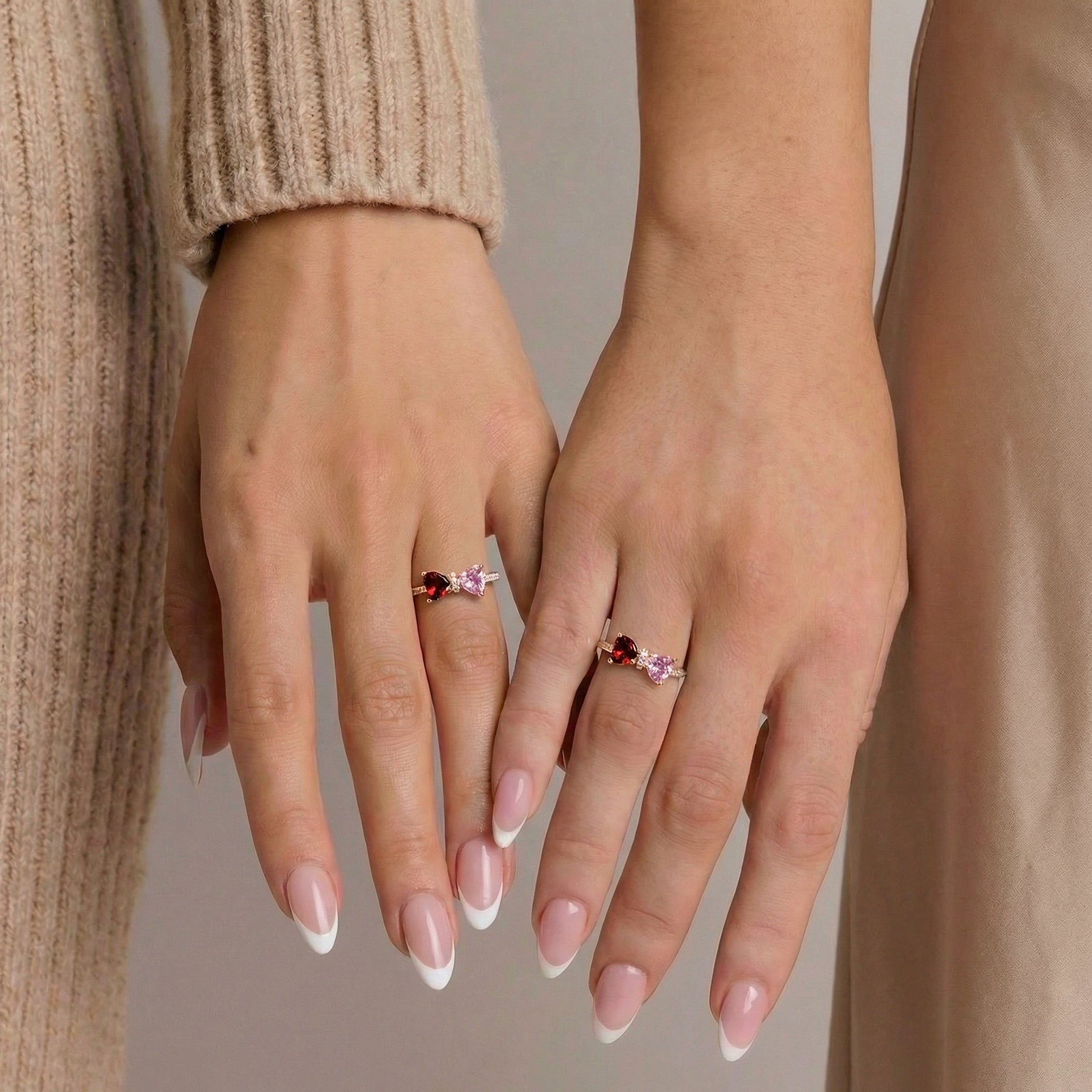 Love Knot Birthstone Ring