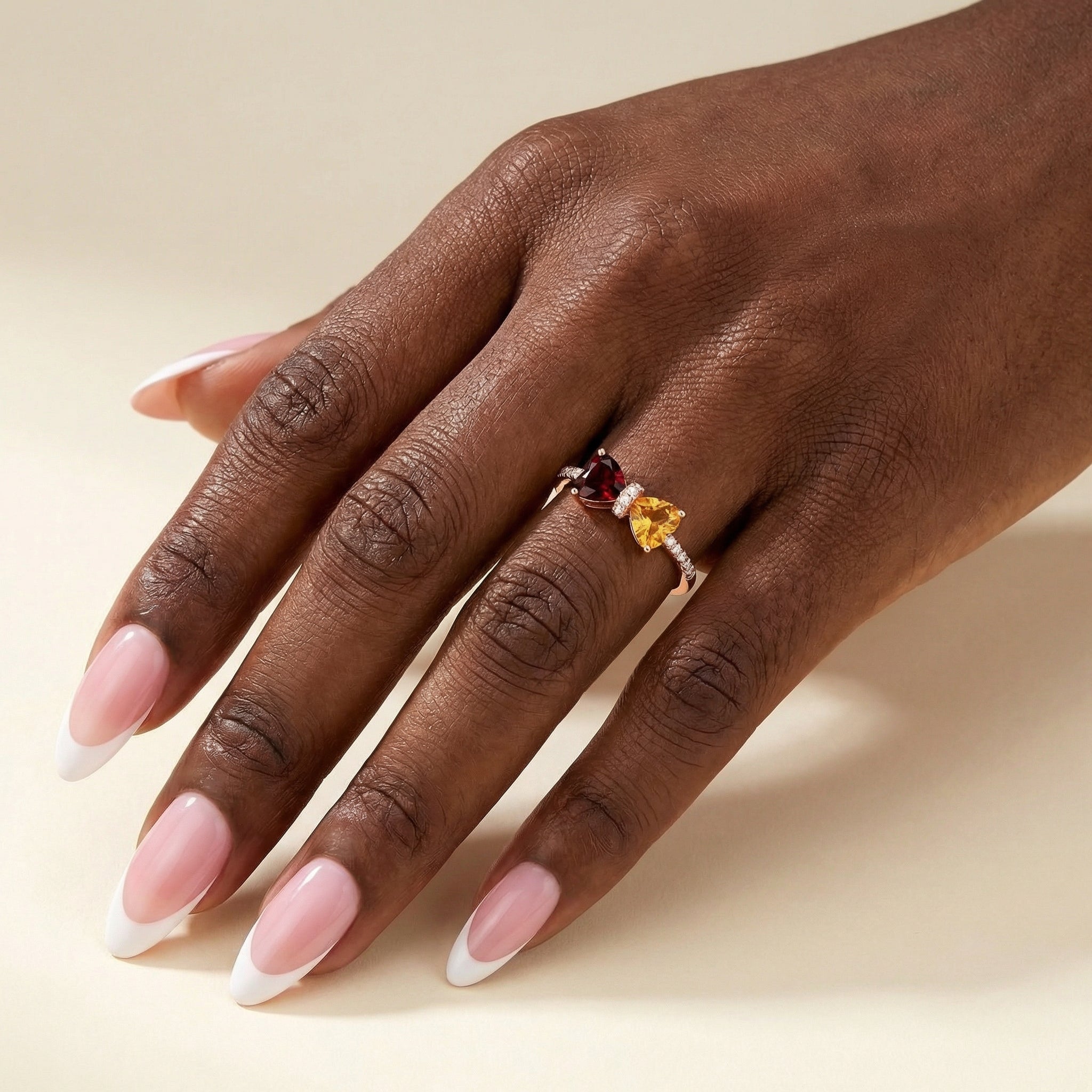 Love Knot Birthstone Ring