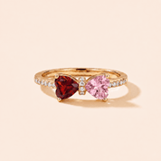 Love Knot Birthstone Ring