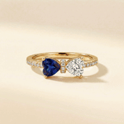 Love Knot Birthstone Ring