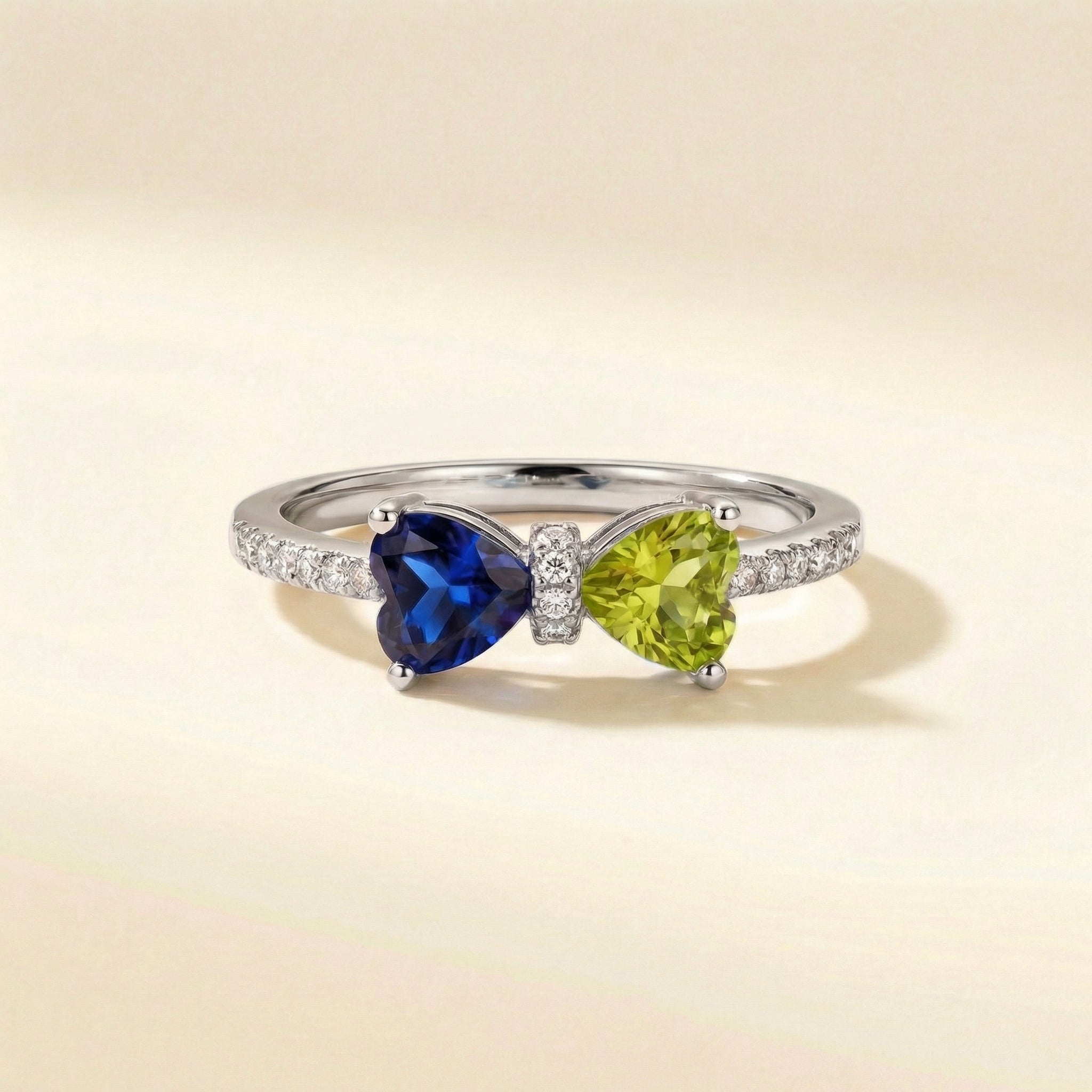 Love Knot Birthstone Ring