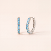 Birthstone Huggie Hoops