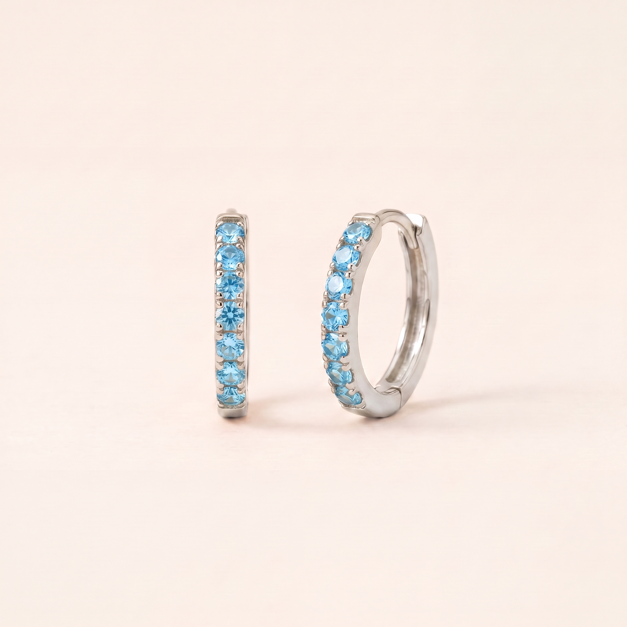 Birthstone Huggie Hoops
