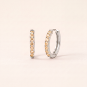 Birthstone Huggie Hoops