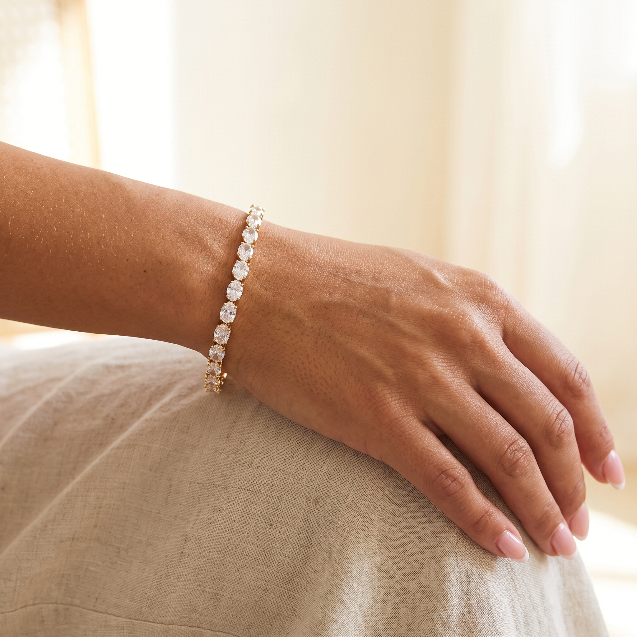OVAL Cut Tennis Bracelet