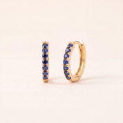 Birthstone Huggie Hoops