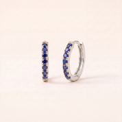 Birthstone Huggie Hoops