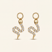 SERPENT Huggie Hoop Charms